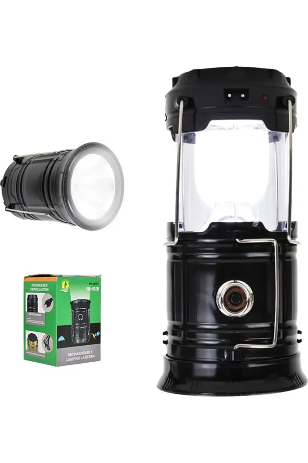 Powermaster SH-5800T 1W+6LED Solar+Şarjlı Kamp Lambası