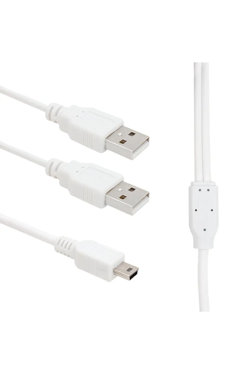 Powermaster Usb 2xerkek - Mini Usb 5 Pin (2.0V) 1.5 Metre V3 Kabl