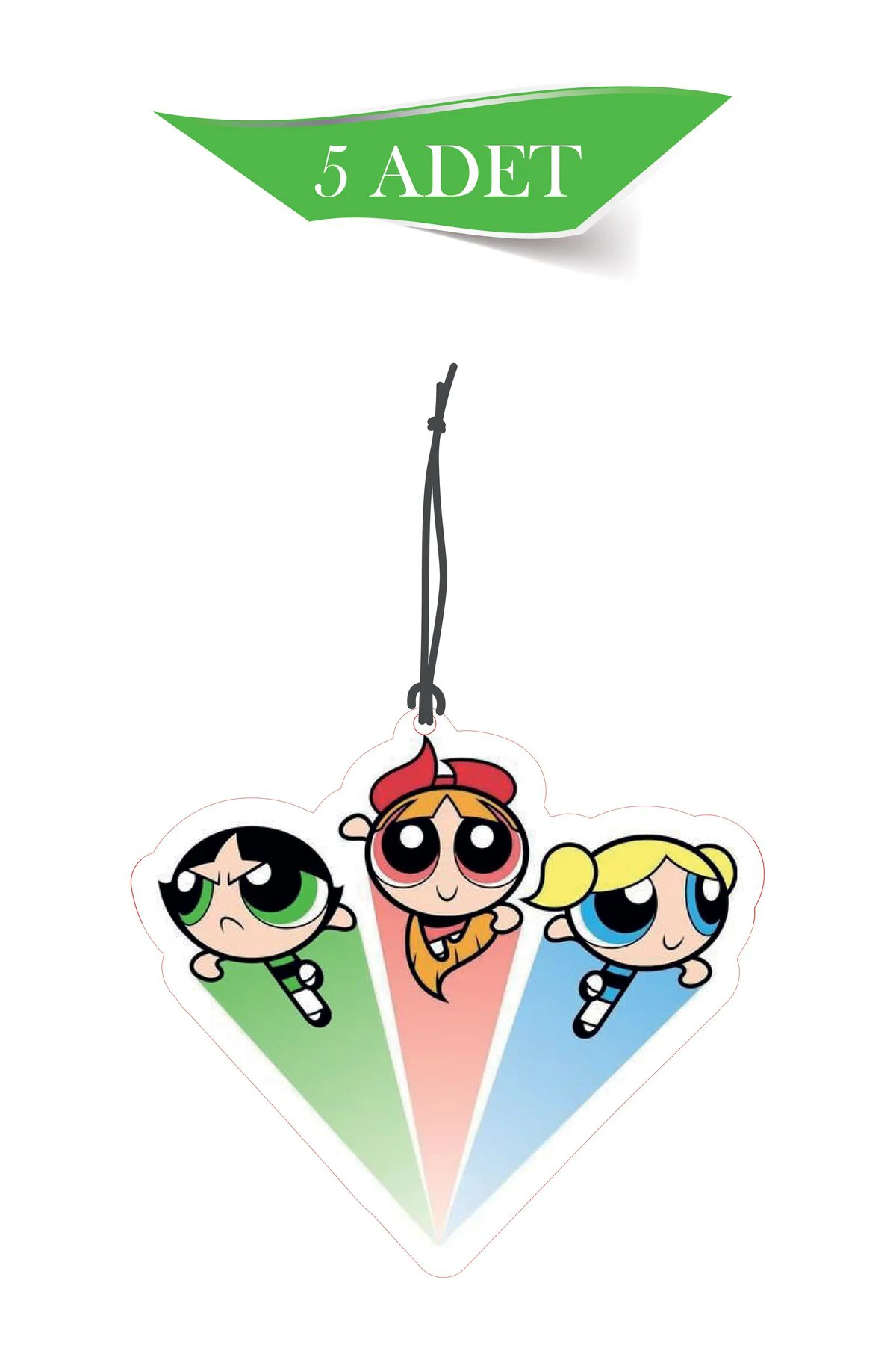 Powerpuf Girls 5'li Dekoratif Oto Kokusu ve Oto Aksesuarı