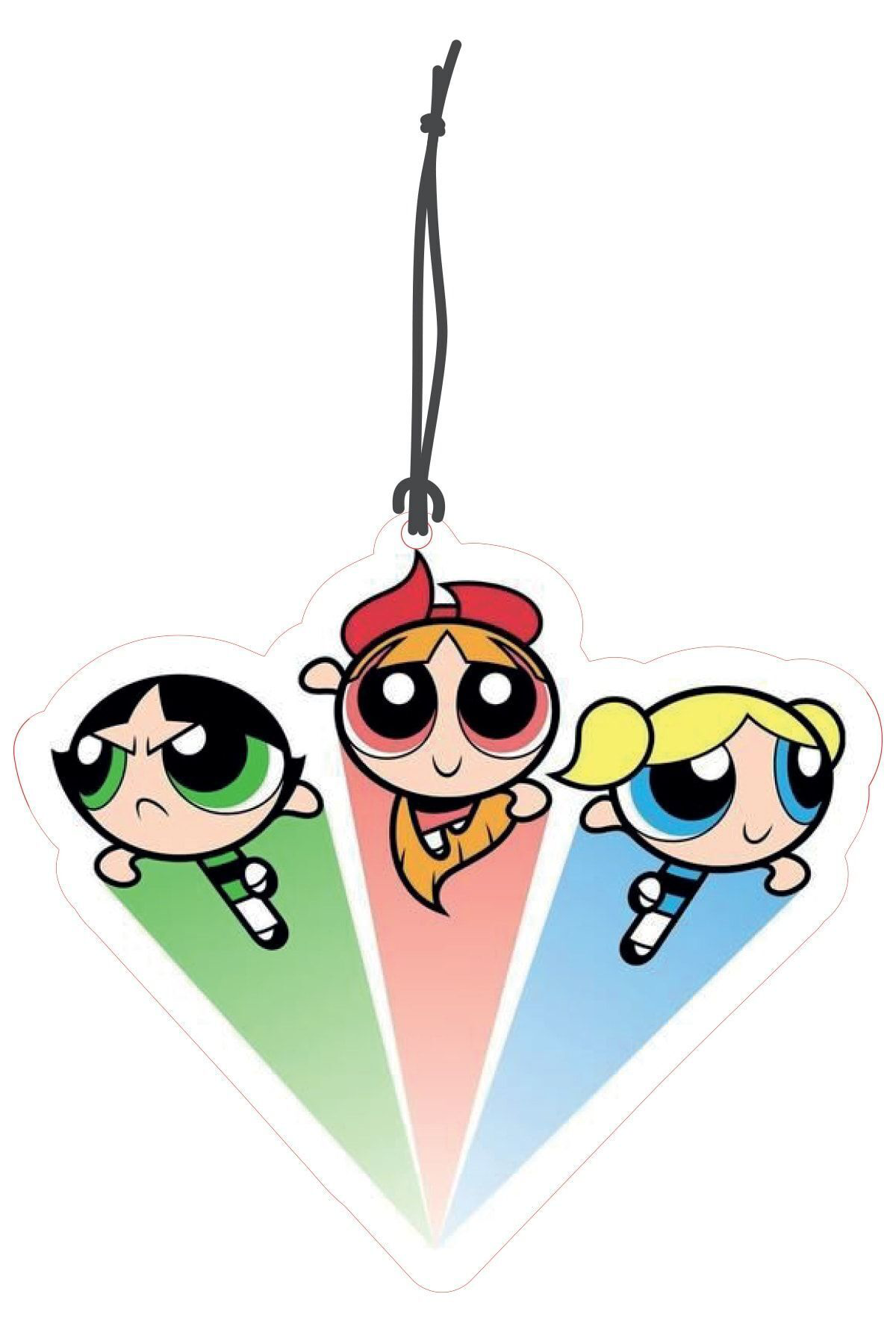 Powerpuf Girls Tasarımlı Dekoratif Oto Kokusu ve Oto Aksesuarı