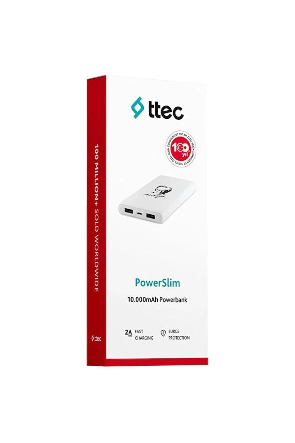 PowerSlim 10000 Mah Powerbank Atatürk 100.Yıl Özel Seri - 2BB200A