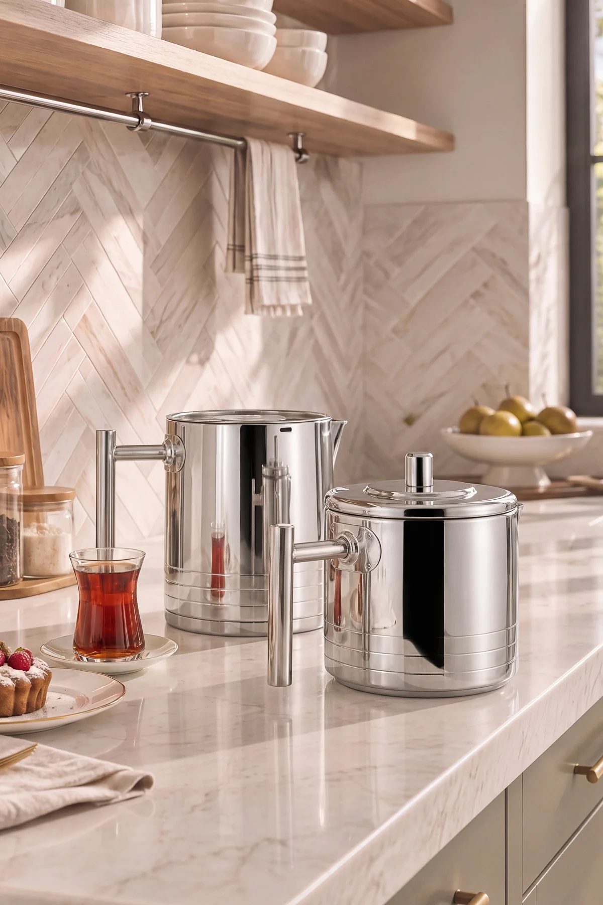 Powersteel 316+ Imperium Midi Çaydanlık Takımı 1,1L & 1,6L - Görsel 3