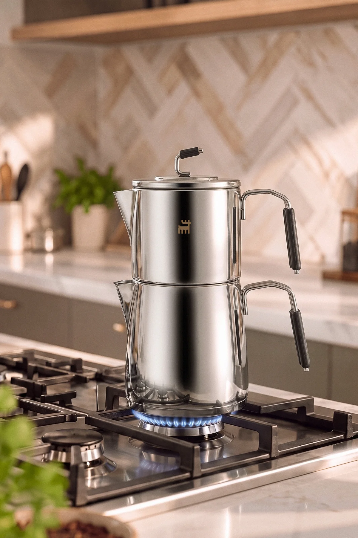 Powersteel 316+ Splender Midi Çaydanlık Takımı 1,1L & 2L Powersteel 316+ Splender Midi Çaydanlık Takımı 1,1L & 2L - Görsel 2