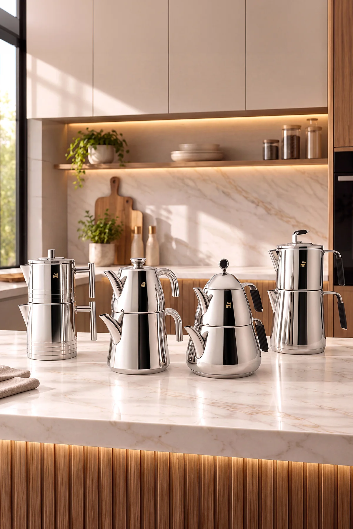 Powersteel 316+ Splender Midi Çaydanlık Takımı 1,1L & 2L Powersteel 316+ Splender Midi Çaydanlık Takımı 1,1L & 2L - Görsel 8