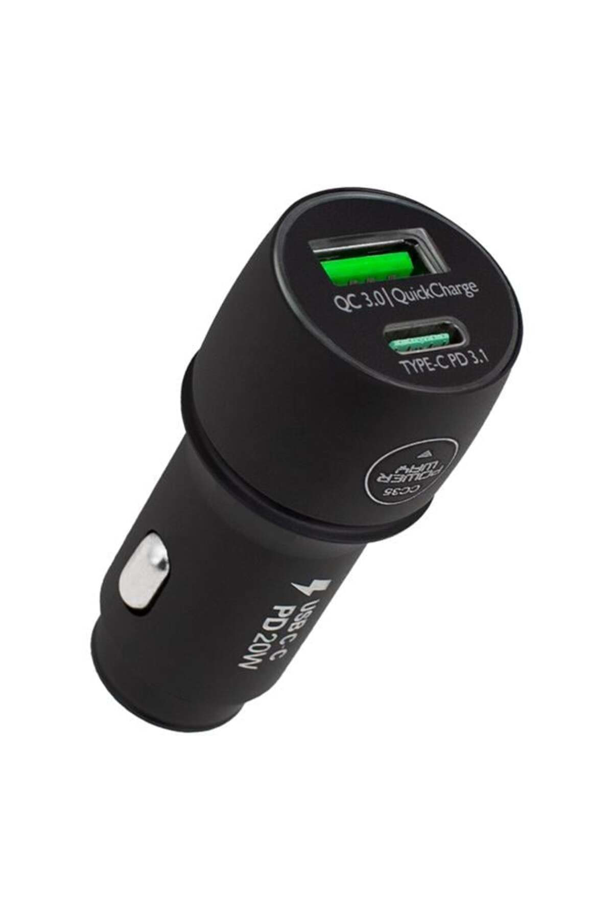 Powerway Cc35 Yeni Nesil Usb-C (Iphone To Type-C) Araç Şarj Seti 