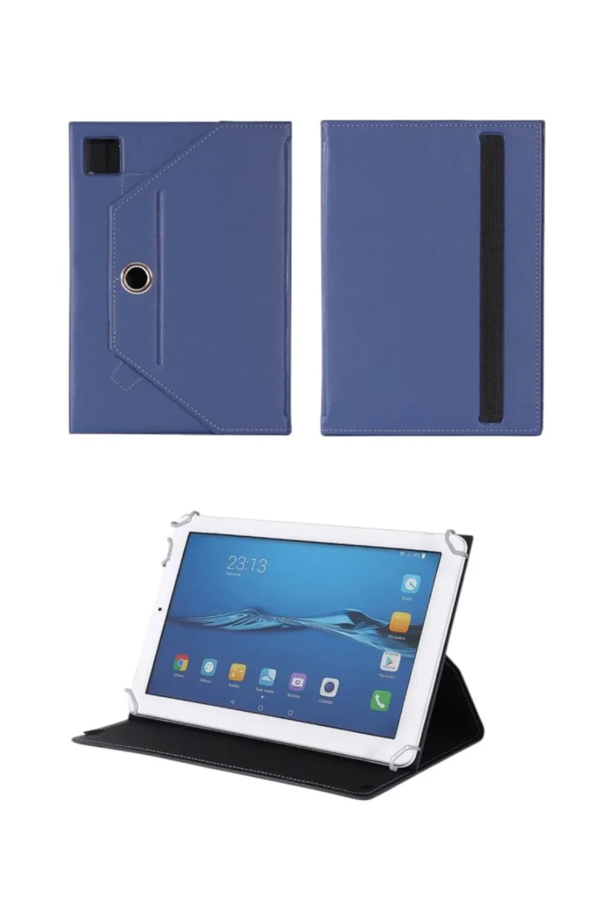 Powerway DRN-N400 Universal Dönerli Standlı Tablet Kılıfı Lacivert Powerway DRN-N400 Universal Dönerli Standlı Tablet Kılıfı Lacivert