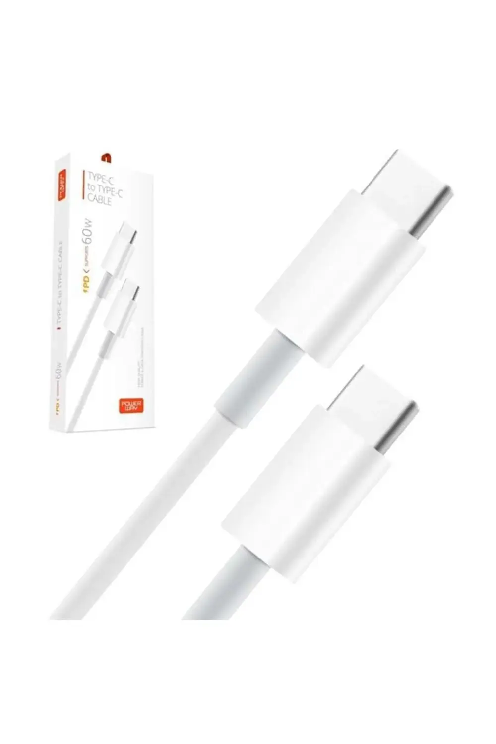 Powerway Pd60 Type-C To Type-C 60W 1 Metre Hızlı Şarj Ve Data Kab