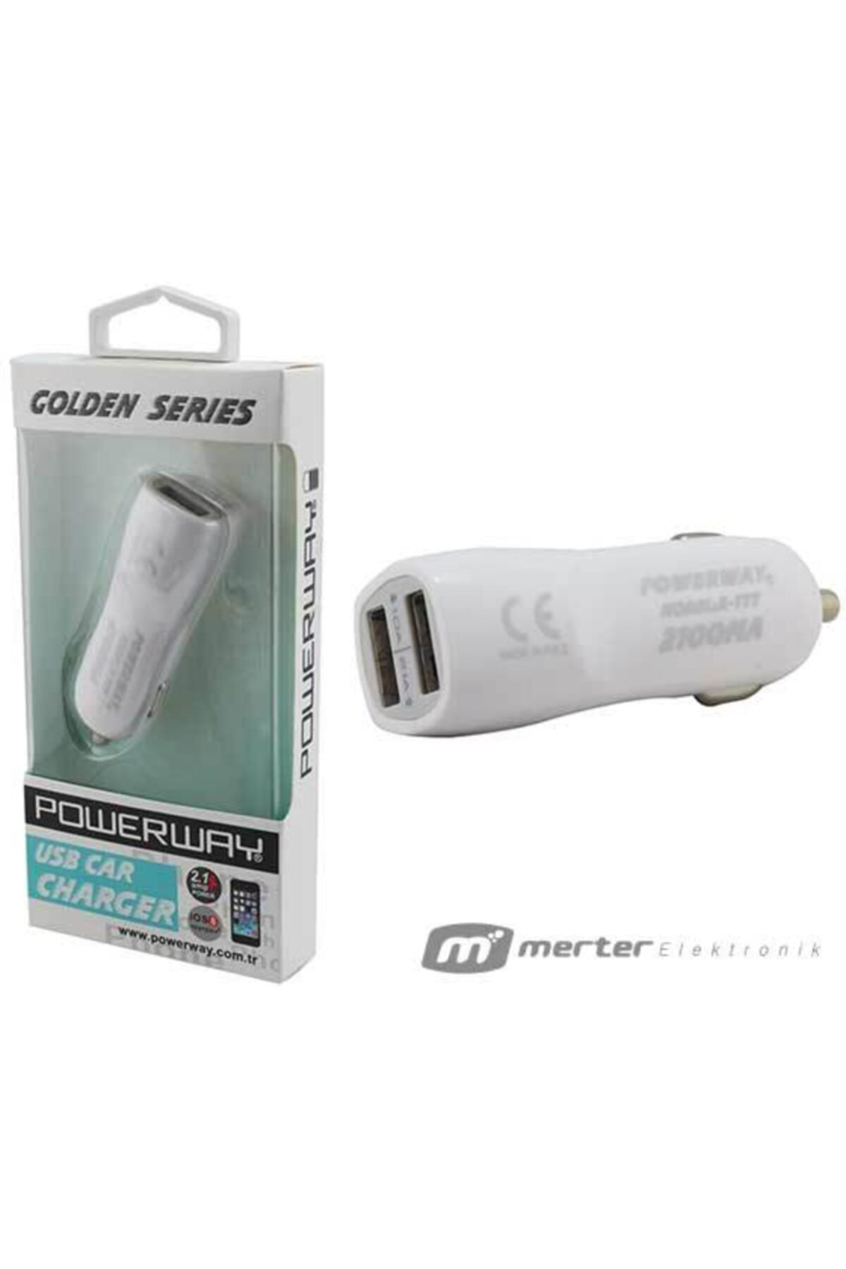 Powerway X-777 Çift Usbli 2.1 Amper Çakmaklık Araç Şarj Cihazı