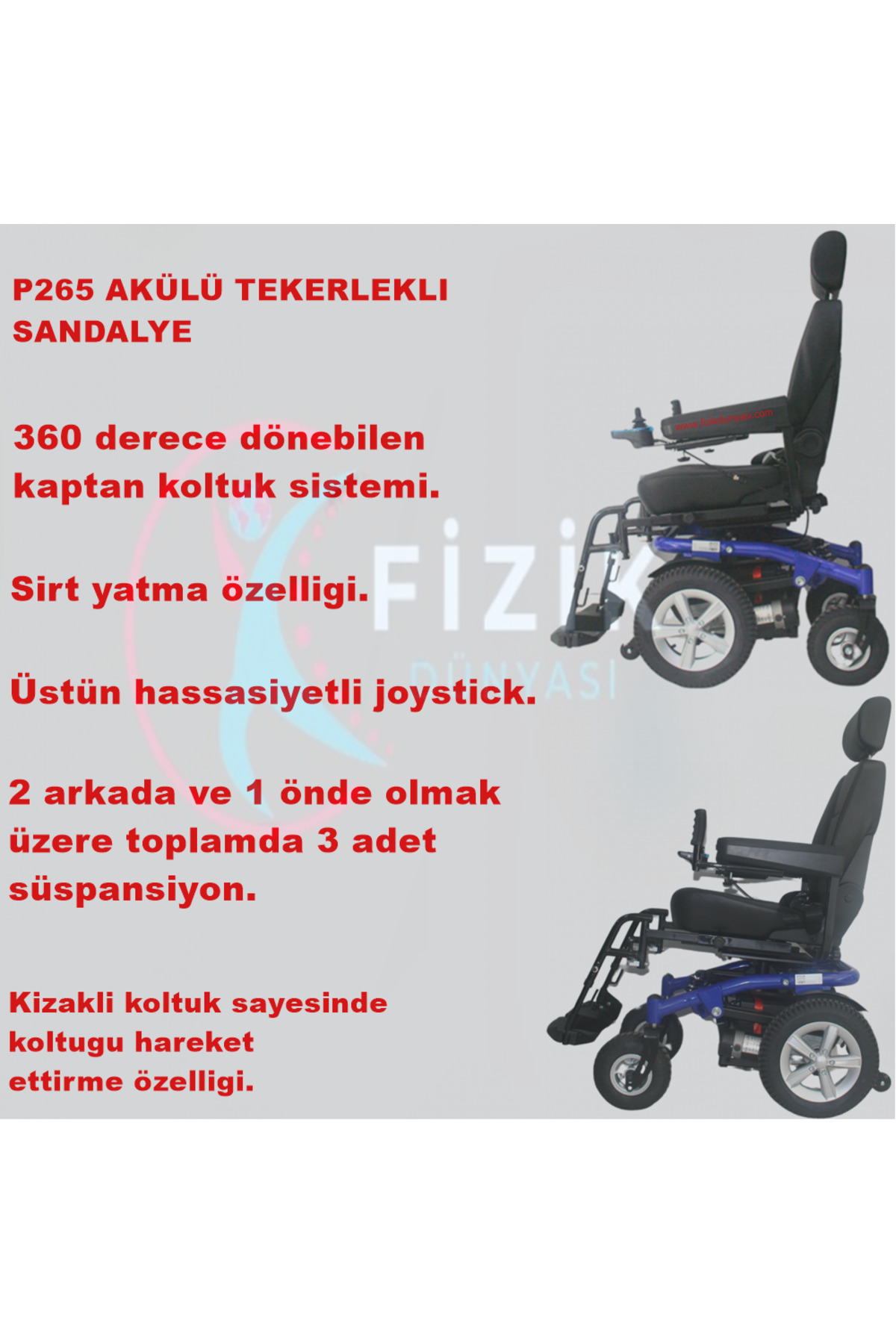 Poylin P265akülü Tekerlekli Sandalye