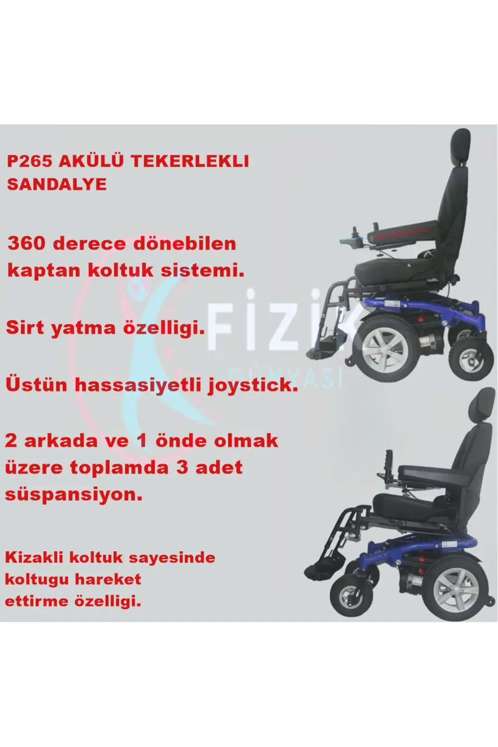 Poylin P265akülü Tekerlekli Sandalye