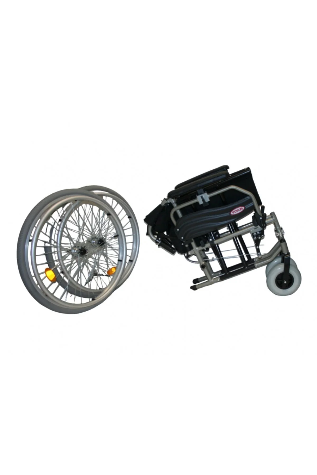 Poylin P967 Alüminyum Tekerlekli Sandalye (45 cm) - Görsel 4