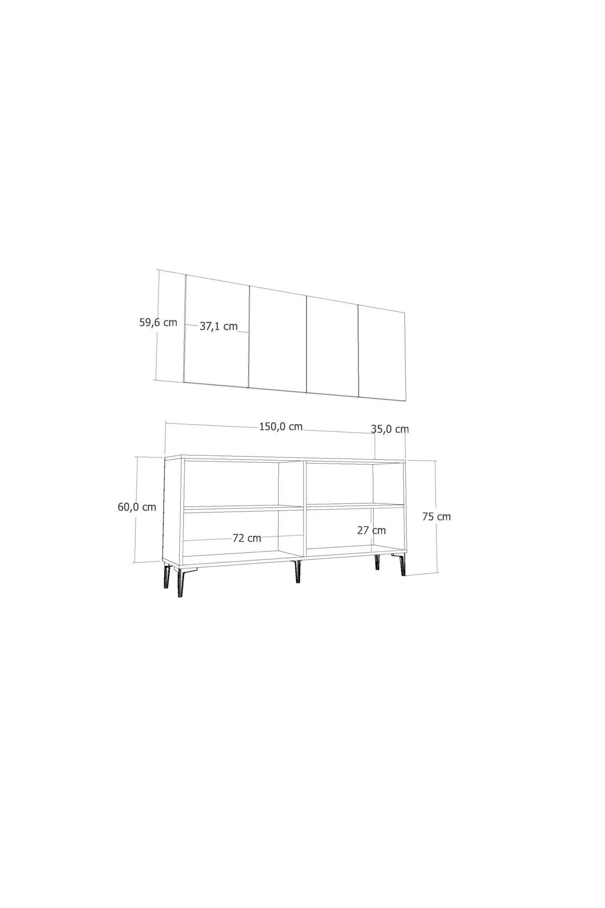 POYRAZCT (KB150) KONSOL ANTRASİT-SAFİRMEŞE