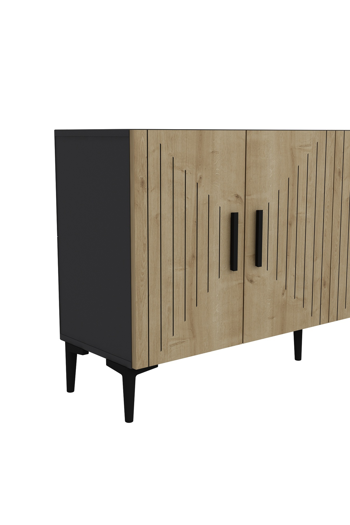 Cantek Dizayn Poyrazct (Kb150) Konsol Antrasit-Safirmeşe