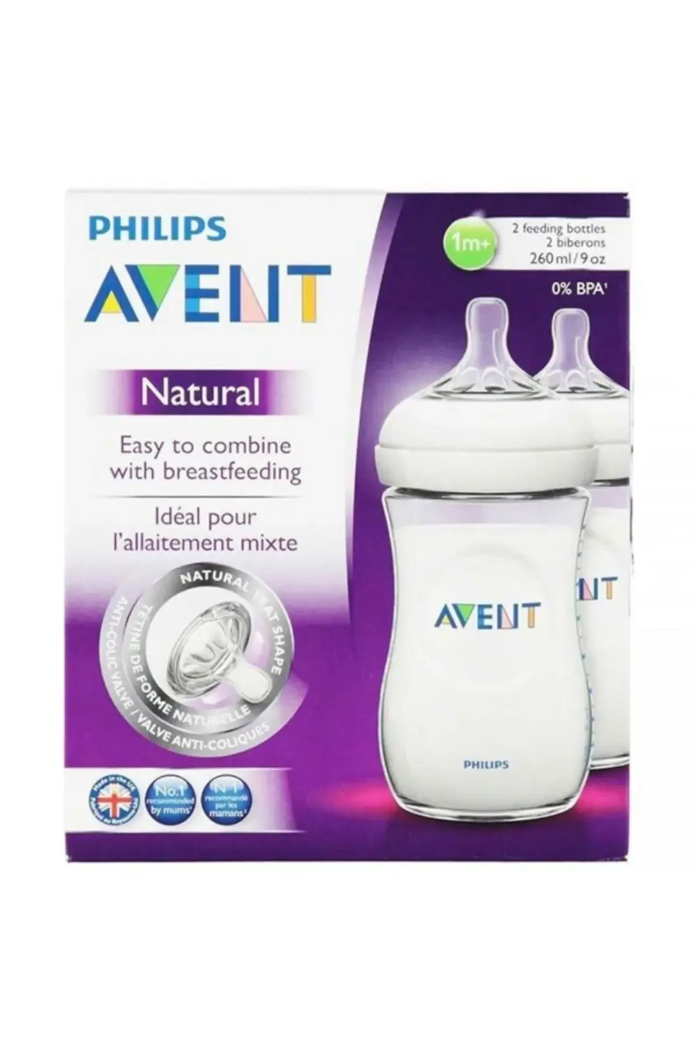 Pp Natural Emzik Biberon 260ml 1 Ay Üzeri Şeffaf 2 Adet