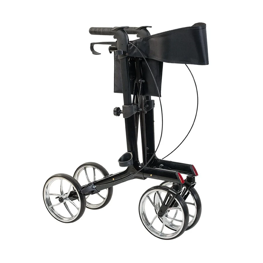 PR-891 Alüminyum Walker Rollator - Tekerlekli Yürüteç, Ayarlanabilir Yükseklik, El Frenli, Oturmalı Mobilite Desteği