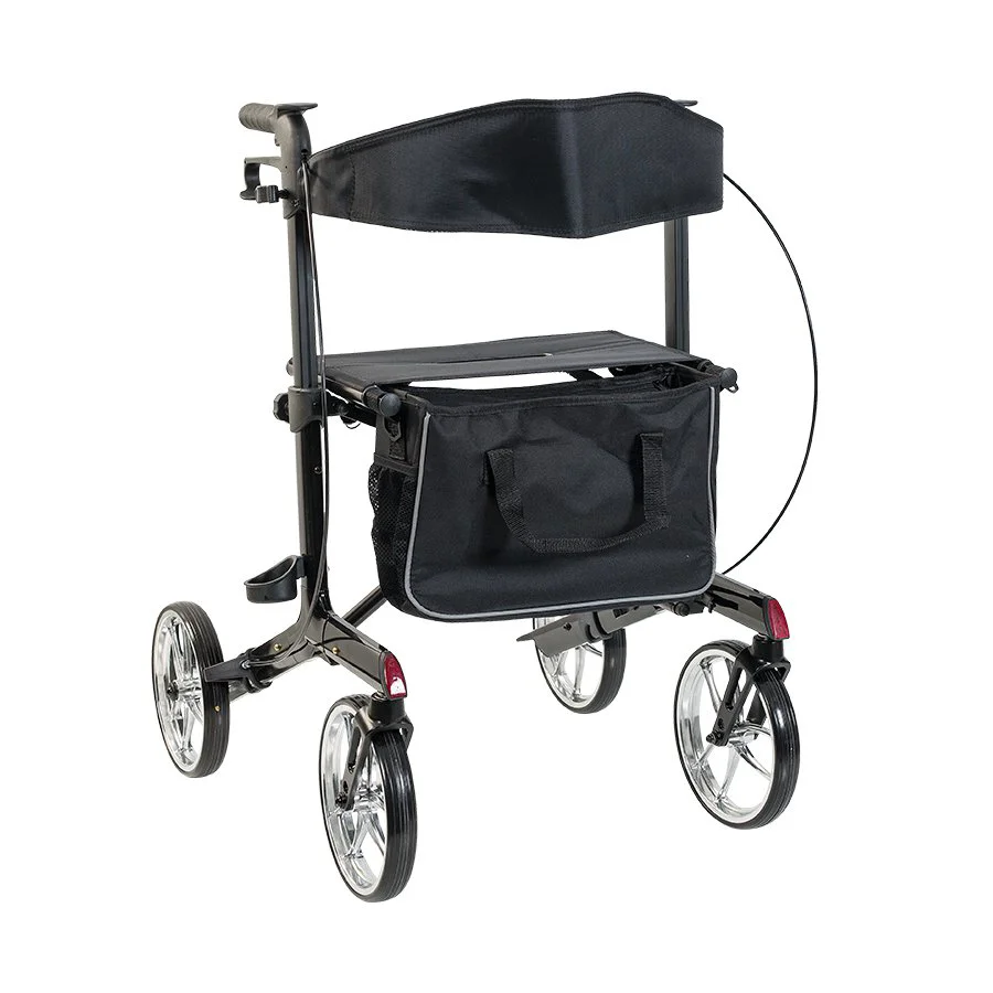 PR-891 Alüminyum Walker Rollator - Tekerlekli Yürüteç, Ayarlanabilir Yükseklik, El Frenli, Oturmalı Mobilite Desteği