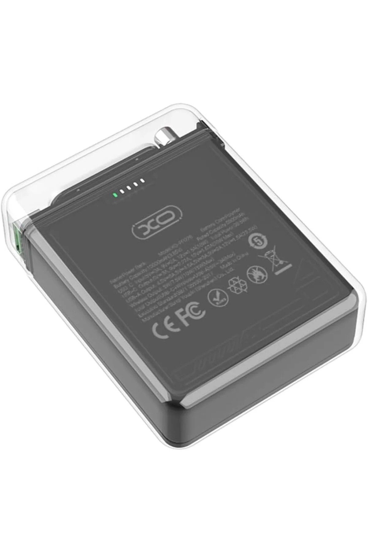PR226 MagSafe İle Uyumlu Fenerli Powerbank, 10000 mAh Taşınabilir