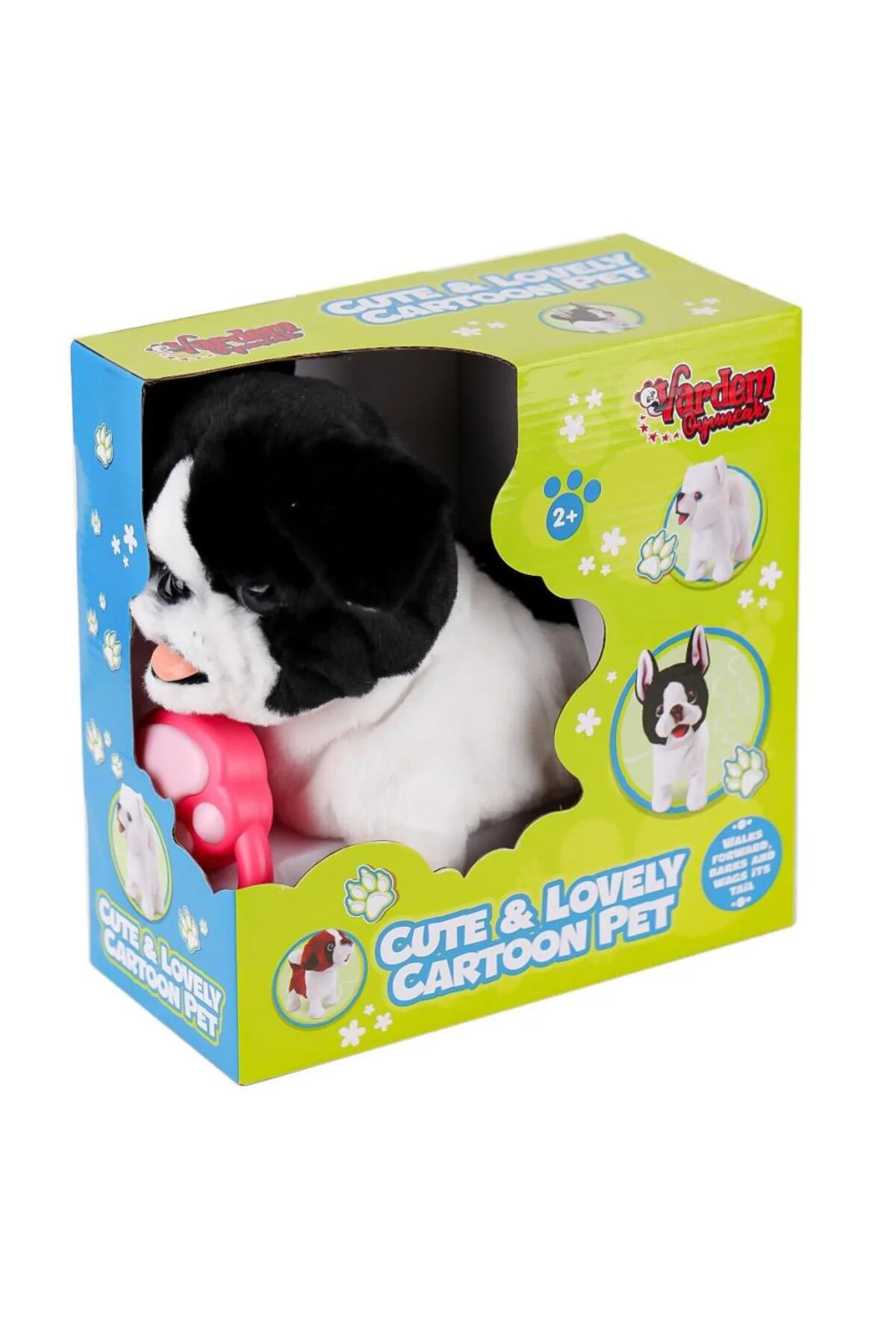 PR66308-25T Tasmalı Yürüyen Peluş Fransız Köpeği