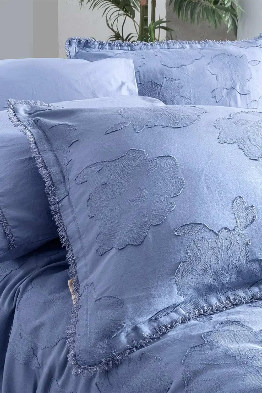 Prado Mavi King Size Büyük Boy %100 Pamuk Mood Comfort Nevresim T