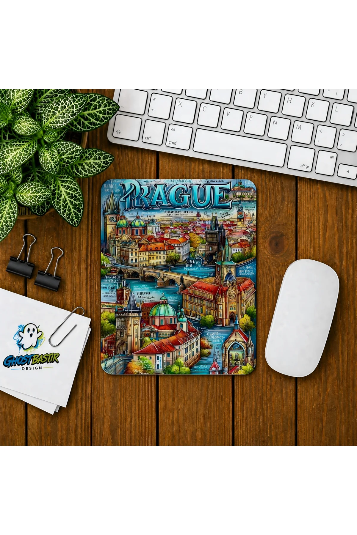 Prag Baskılı Oyuncu Mousepad 0244
