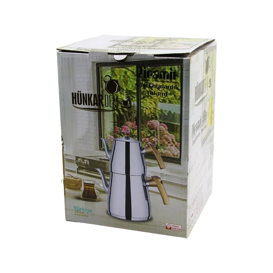 Pramit Aile Boy Çelik Çaydanlık Seti - Takımı Renkli Bakalit Kulp Üst Demlik: 1.5lt - Alt Suluk: 2.75lt Kendinden Süzgeçli Bx40 Fiyatı, Yorumları ve Özellikleri