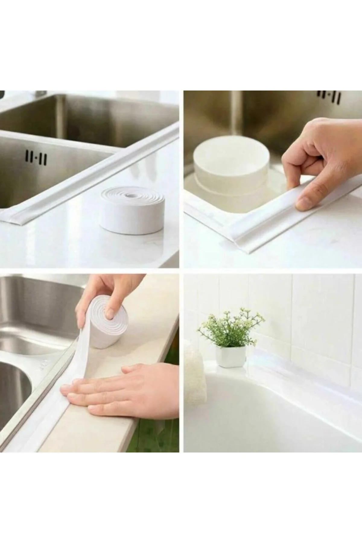 Pratik 145 Gr Beyaz Su Sızdırmaz Lavabo Kenar Bandı (3.2m)