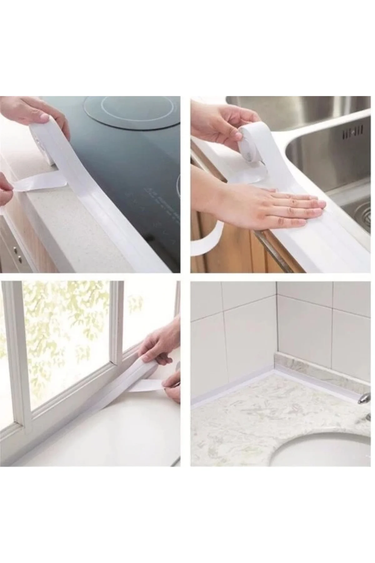 Pratik 145 Gr Beyaz Su Sızdırmaz Lavabo Kenar Bandı (3.2m)