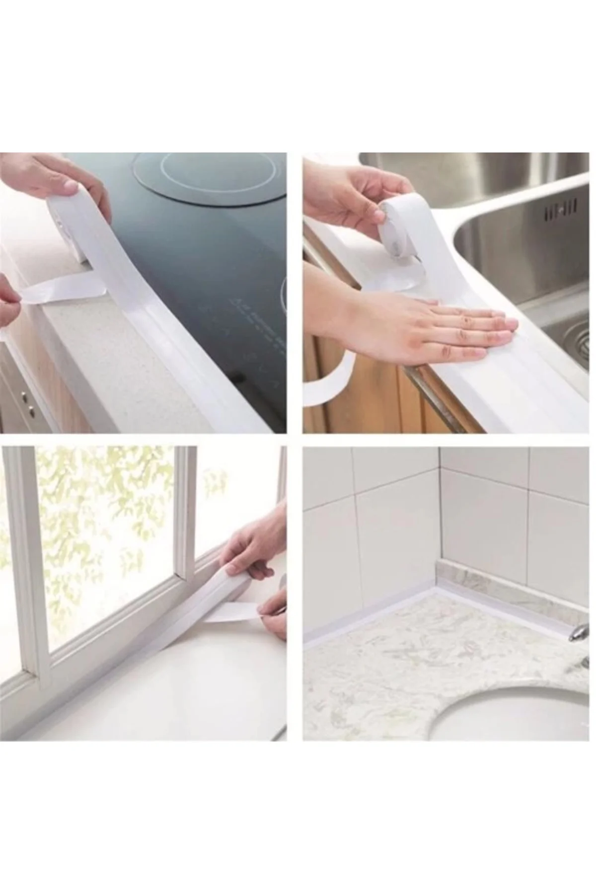Pratik 145 Gr Beyaz Su Sızdırmaz Lavabo Kenar Bandı (3.2m)