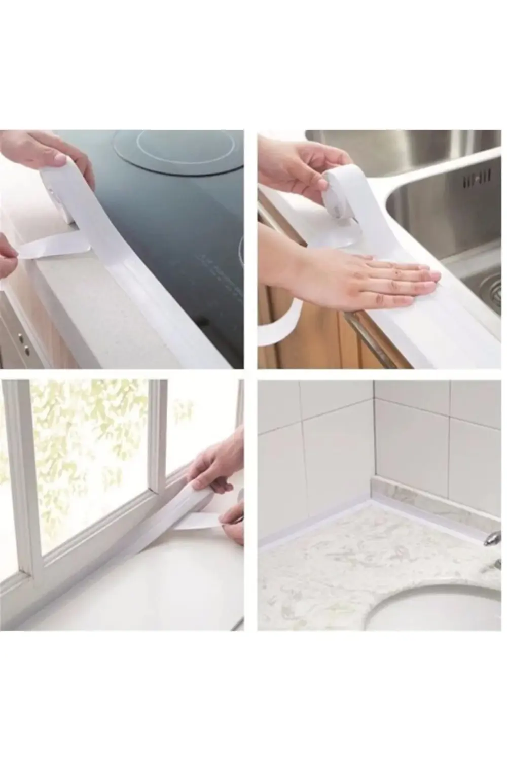 Pratik 145 Gr Beyaz Su Sızdırmaz Lavabo Kenar Bandı (3.2m)