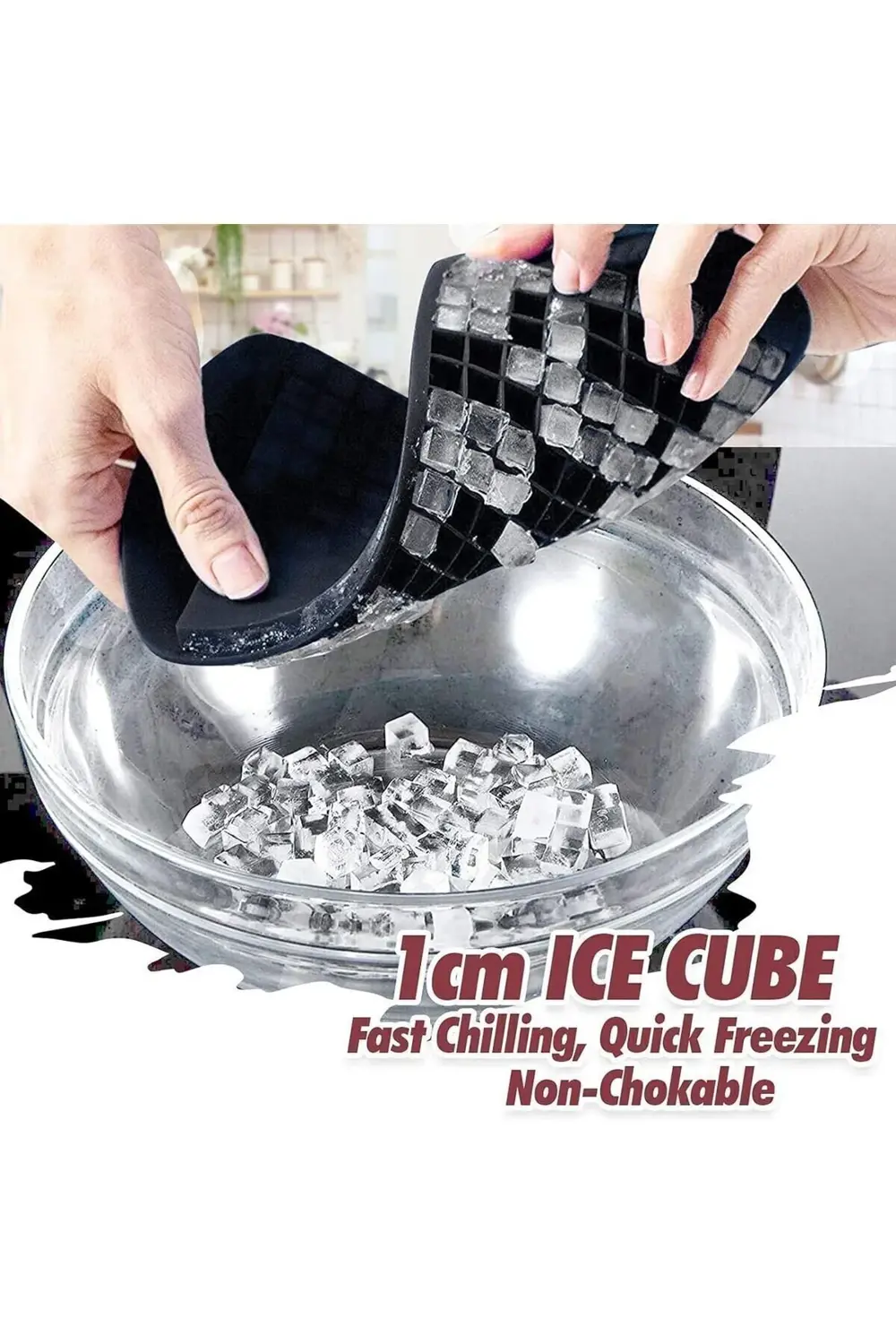 Pratik 160lı Silikon Minik Küp Şekilli Buz Kalıbı | Mini Buz Küpü