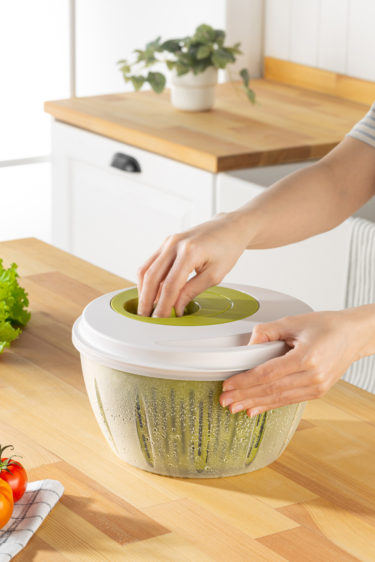 Pratik 4.5 LT Bpa Free Salata Kurutucu | Manuel Sebze ve Meyve Ku