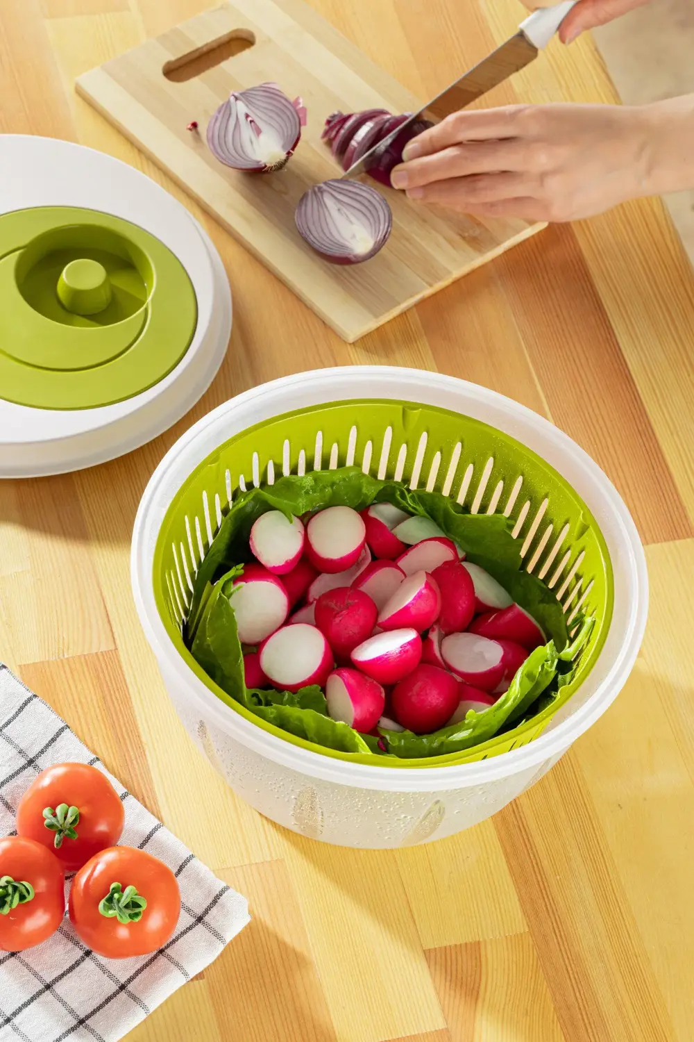 Pratik 4.5 LT Bpa Free Salata Kurutucu | Manuel Sebze ve Meyve Ku