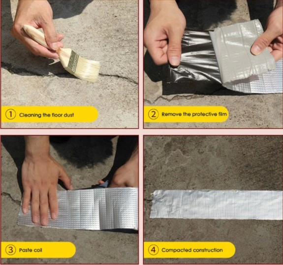 Pratik 5 Metre X 10cm Çamur Bant Alüminyum İzolasyon Tamir Çatlak