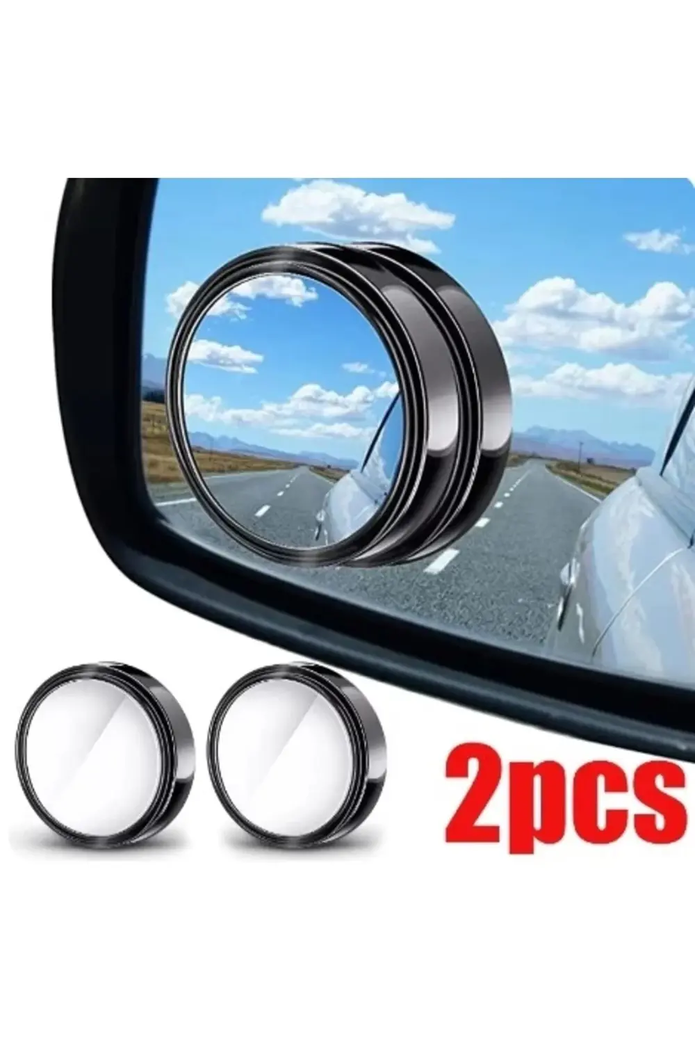 Pratik Ayarlanabilir Kör Nokta Aynası Siyah 2 Adet Mc-1004