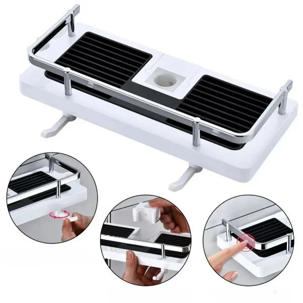 Pratik Banyo Duş Organizeri 30x12x6,5 cm Sabitlenebilir Tasarım Pratik Banyo Duş Organizeri 30x12x6,5 cm Sabitlenebilir Tasarım
