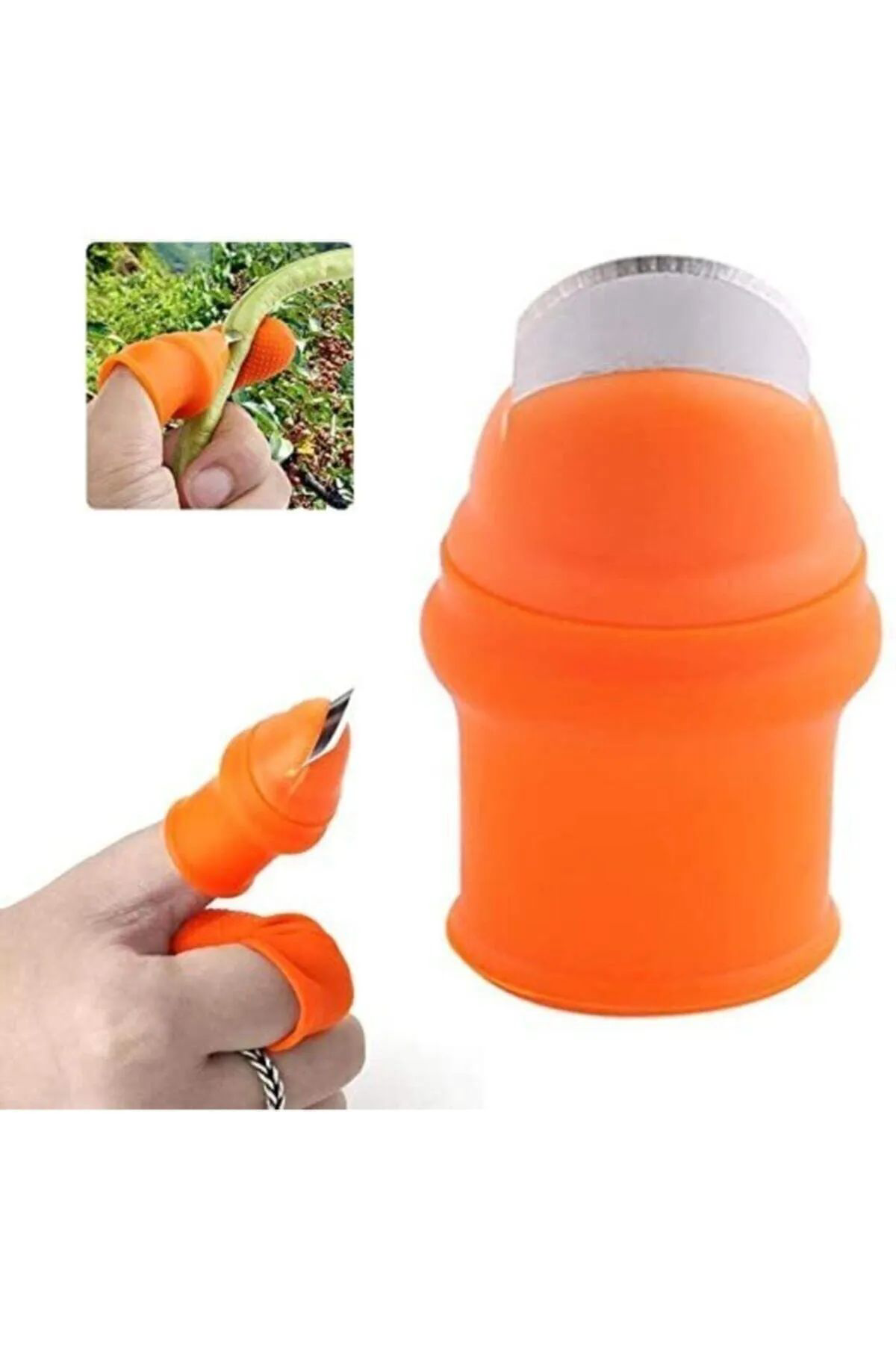 Just Cheap Store Pratik Baş Parmak Koruyucu Eldiven Sebze Meyve Soyucu Kesme Ayikl