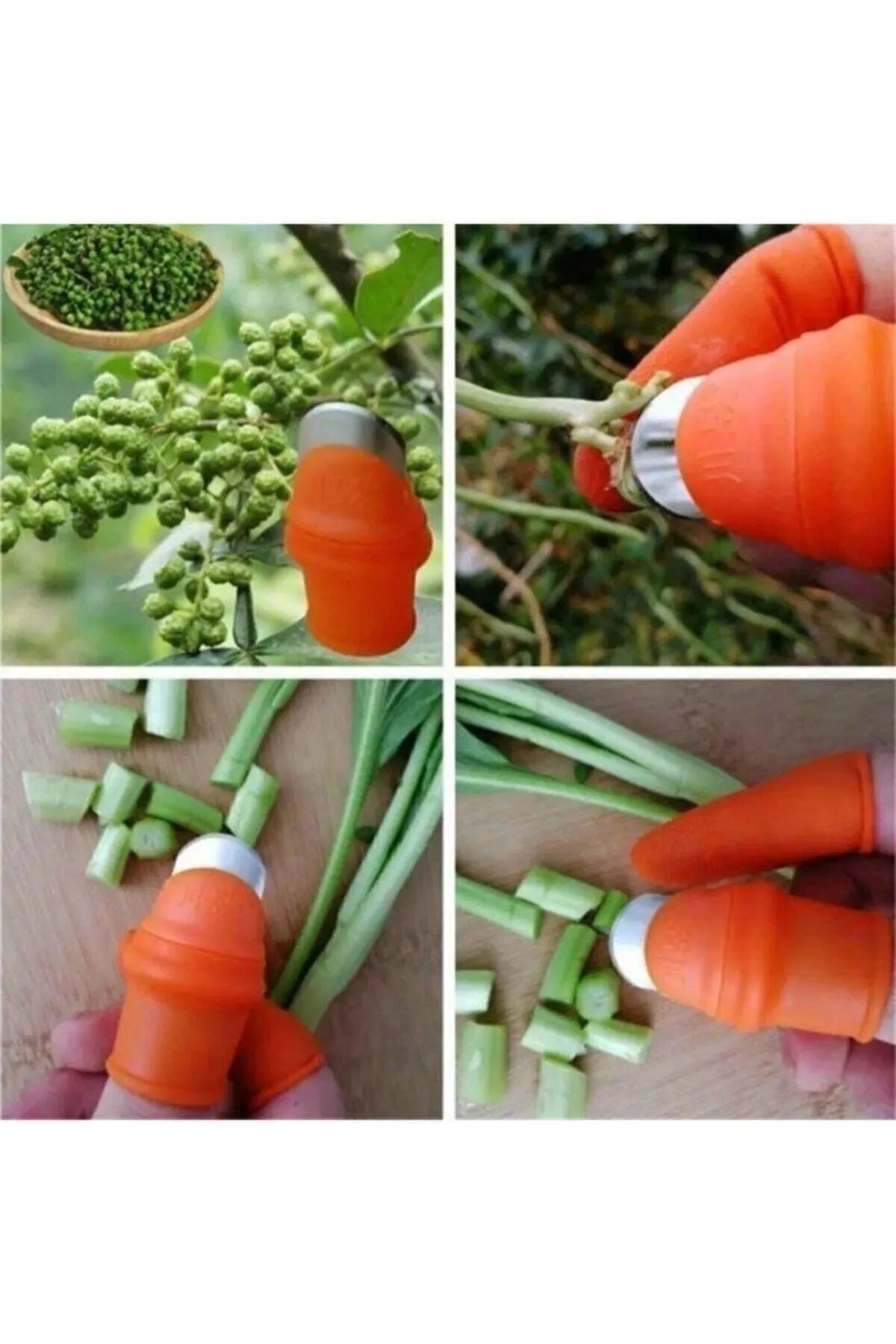 Just Cheap Store Pratik Baş Parmak Koruyucu Eldiven Sebze Meyve Soyucu Kesme Ayikl