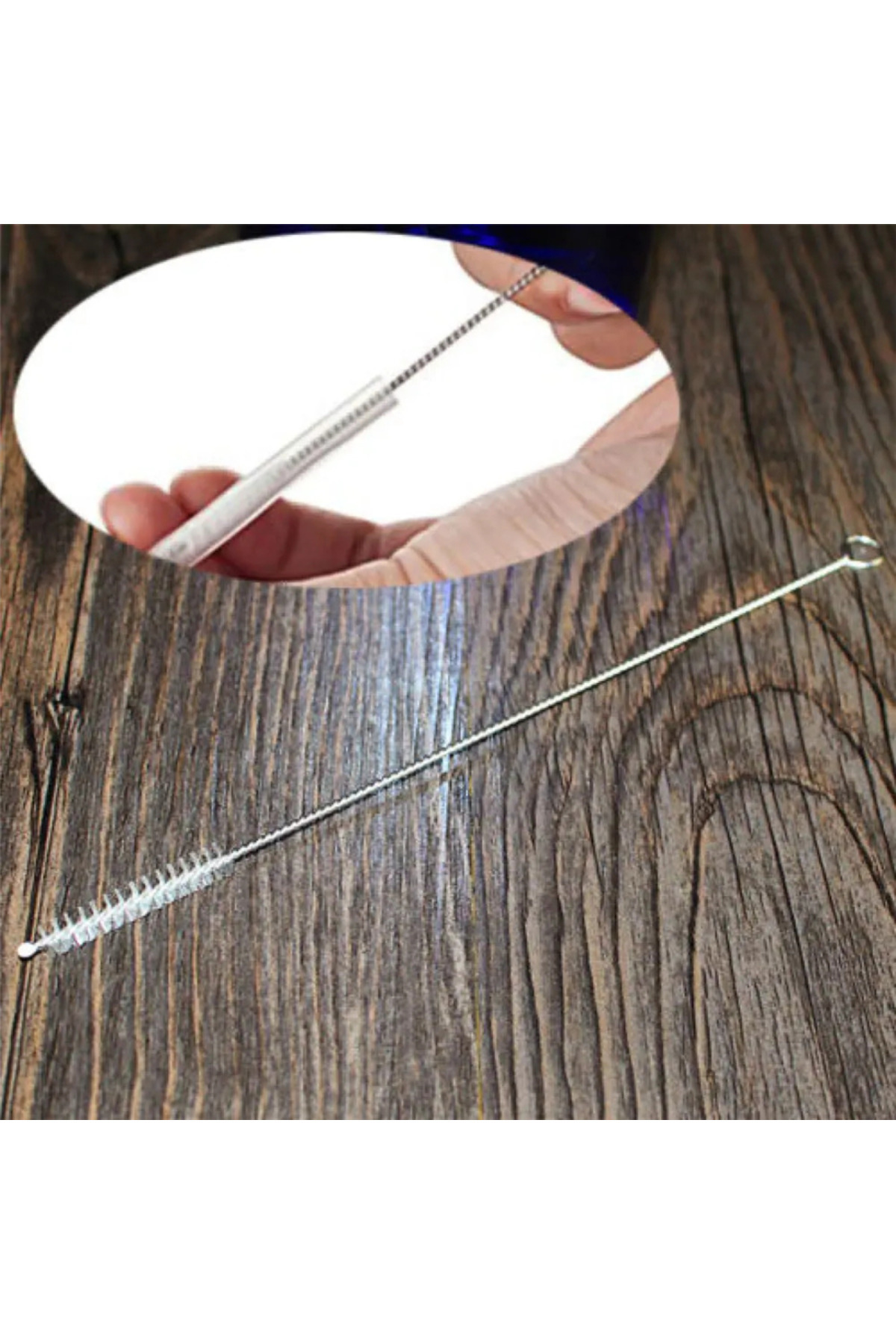 Pratik Cam Ve Metal Krom Pipet Temizleme Fırçası | Pipet Temizlik