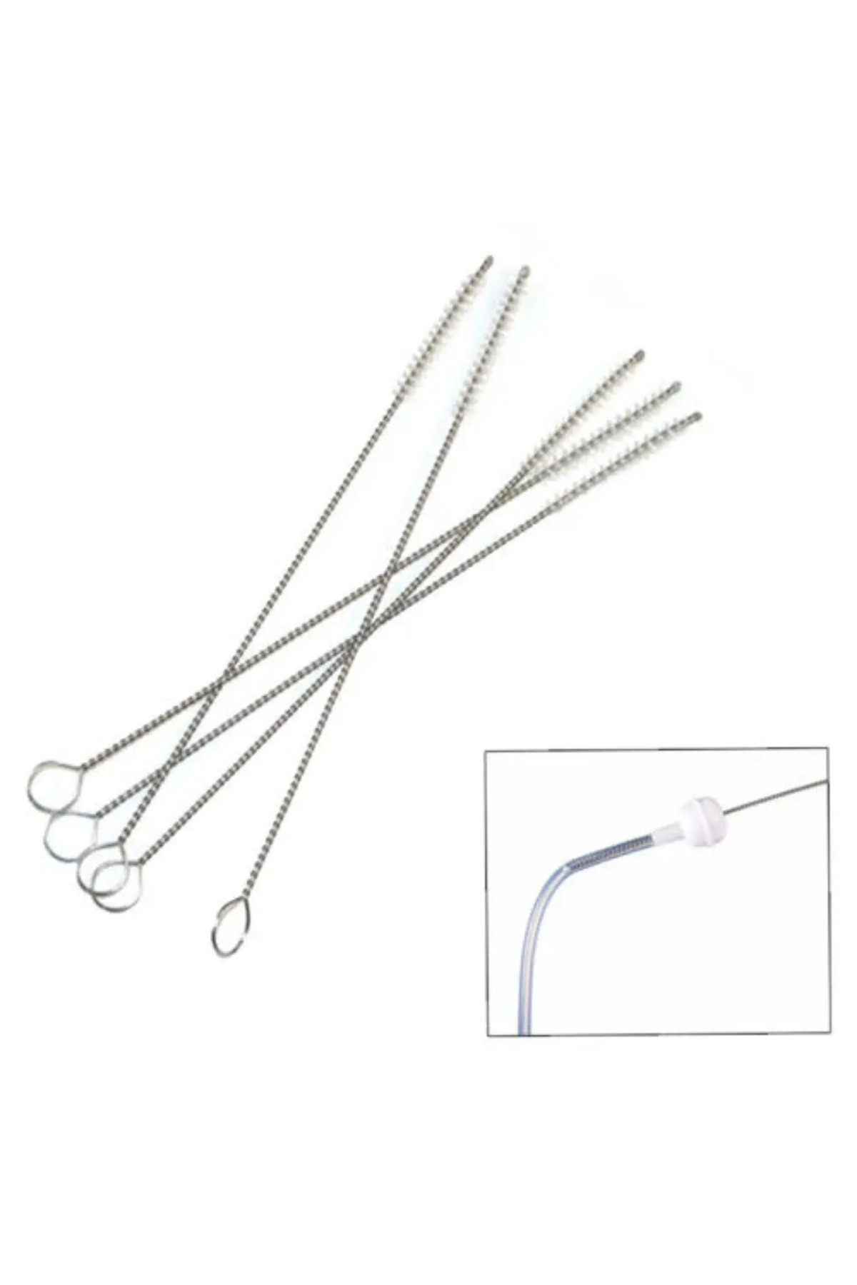 Pratik Cam Ve Metal Krom Pipet Temizleme Fırçası | Pipet Temizlik