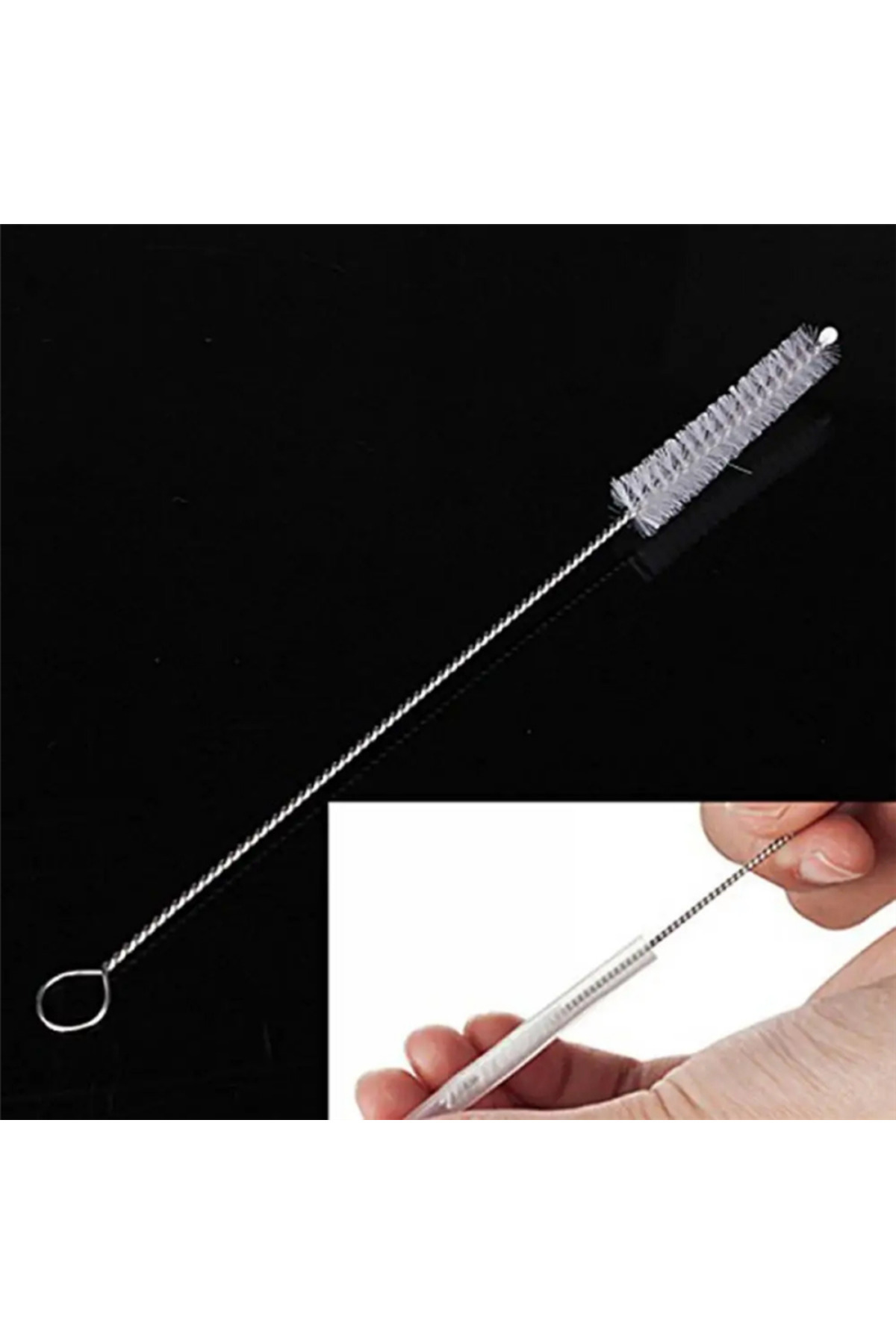 Pratik Cam Ve Metal Krom Pipet Temizleme Fırçası | Pipet Temizlik