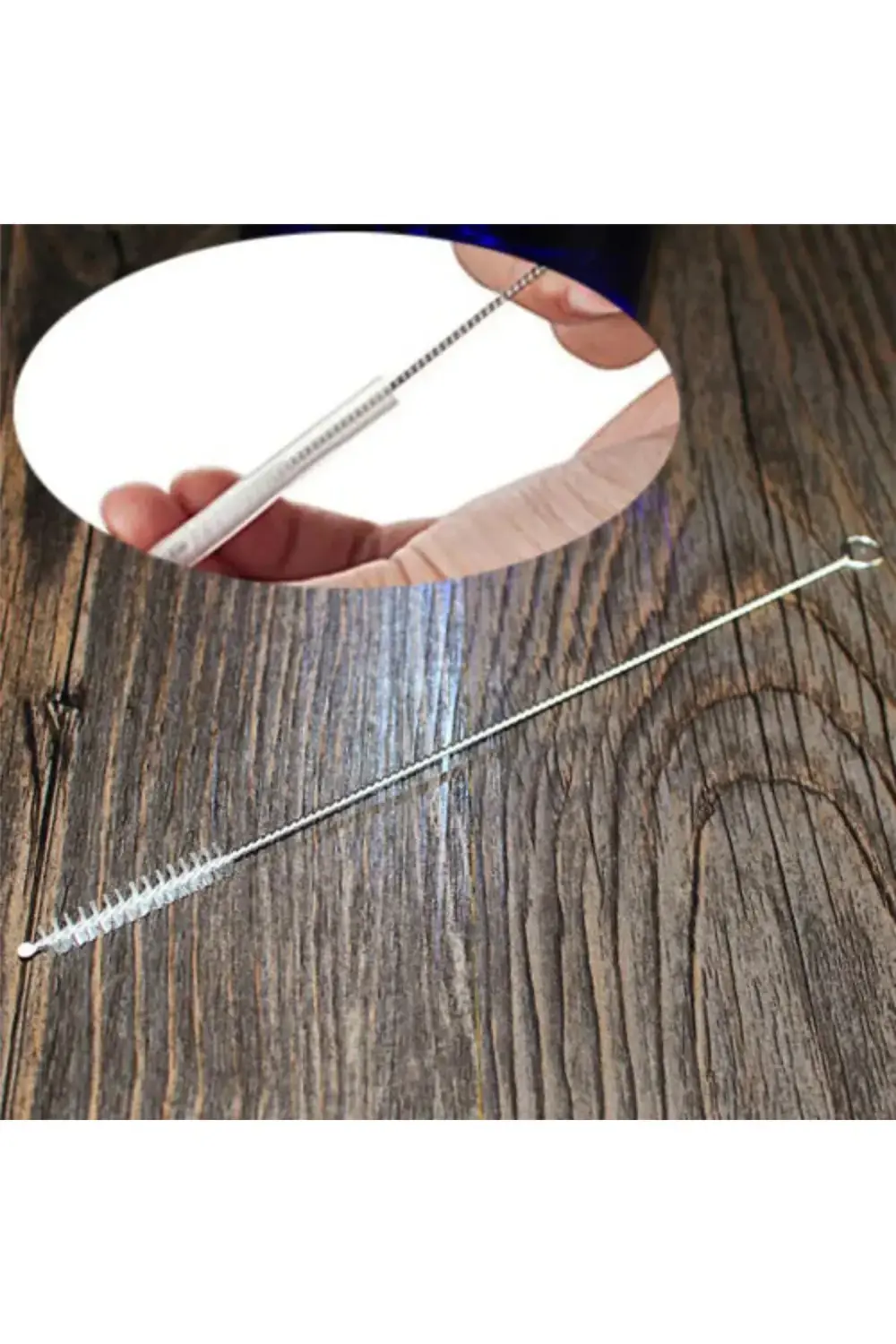 Pratik Cam Ve Metal Krom Pipet Temizleme Fırçası | Pipet Temizlik