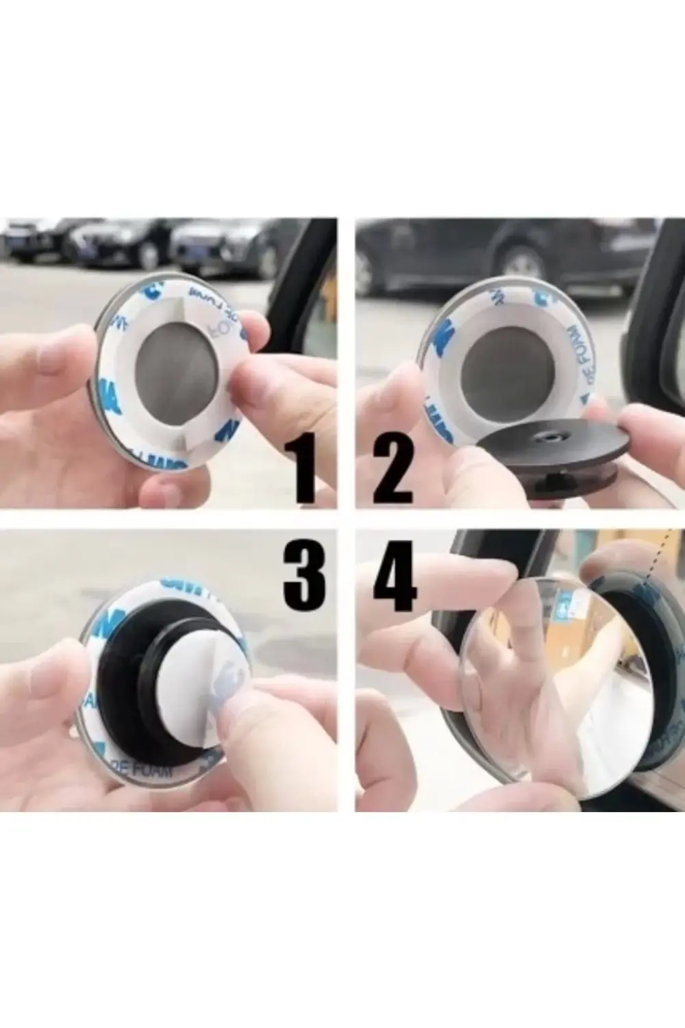 Pratik Çerçevesiz Ayarlanabilir Kör Nokta Aynası 2 Li