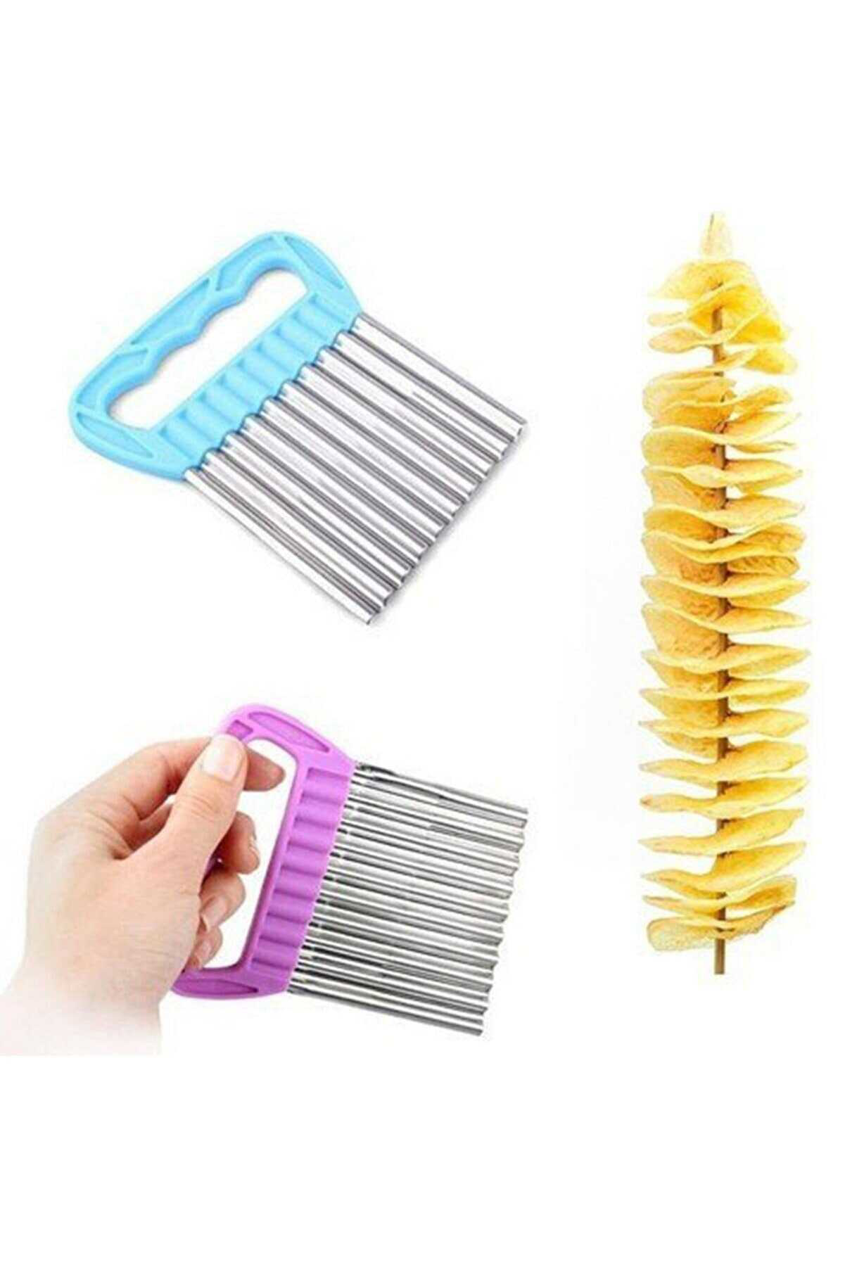 Just Cheap Store Pratik Cips Chopper Şekilli Sebze Meyve Ve Gida Dilimleyici