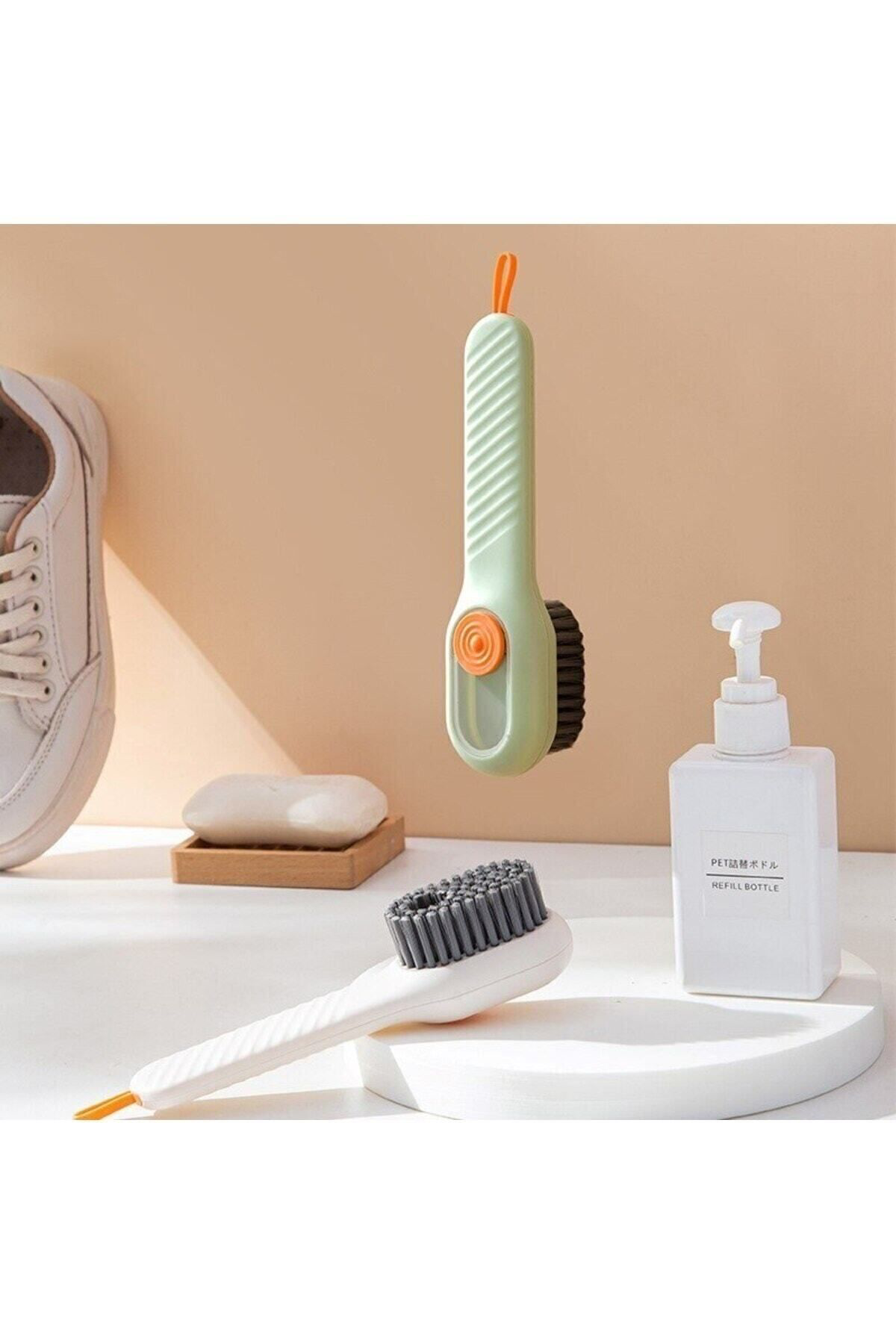 Pratik Çok Amaçlı Hazneli Fırça Deterjan Hazneli Temizlik Fırçası