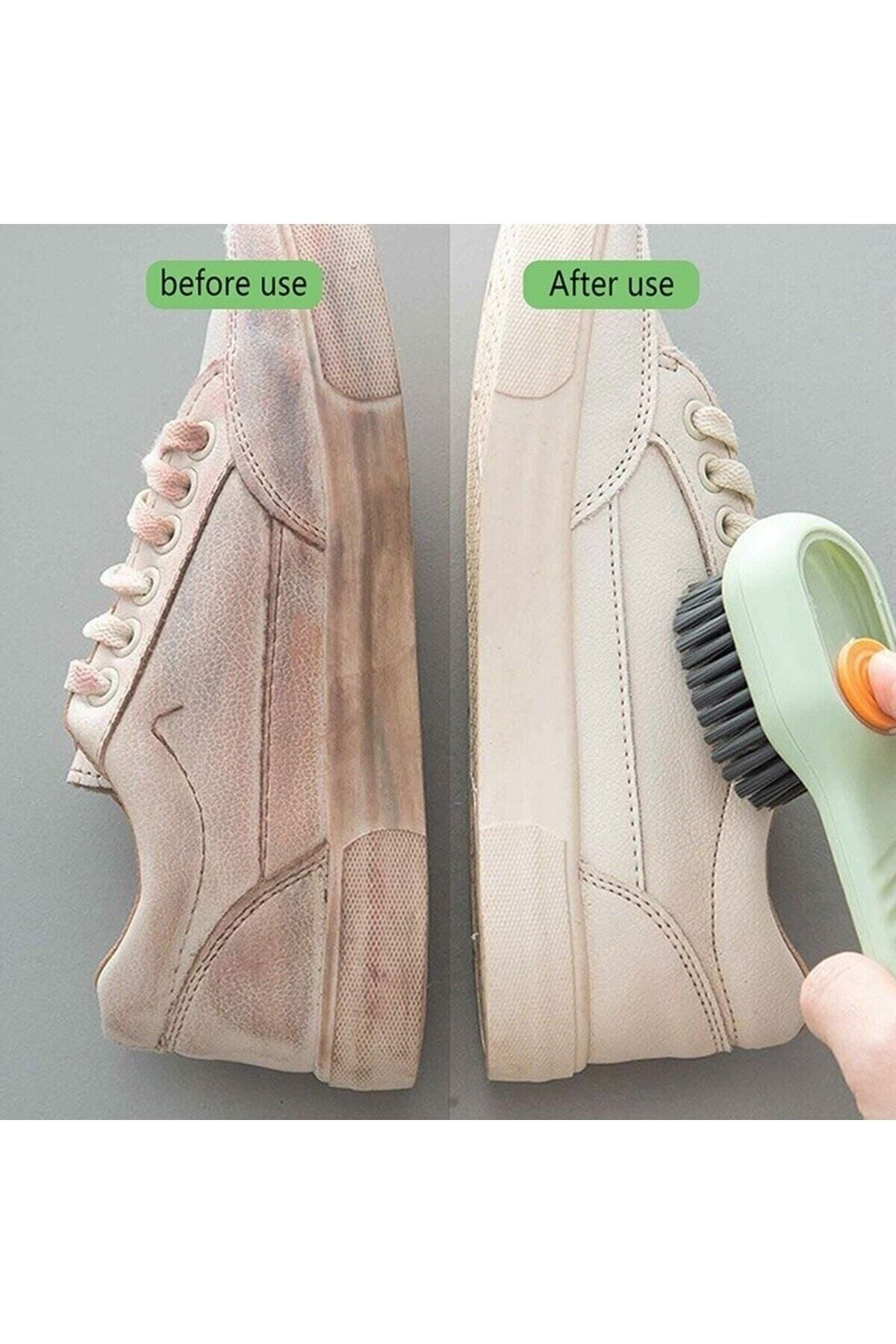 Pratik Çok Amaçlı Hazneli Fırça Deterjan Hazneli Temizlik Fırçası