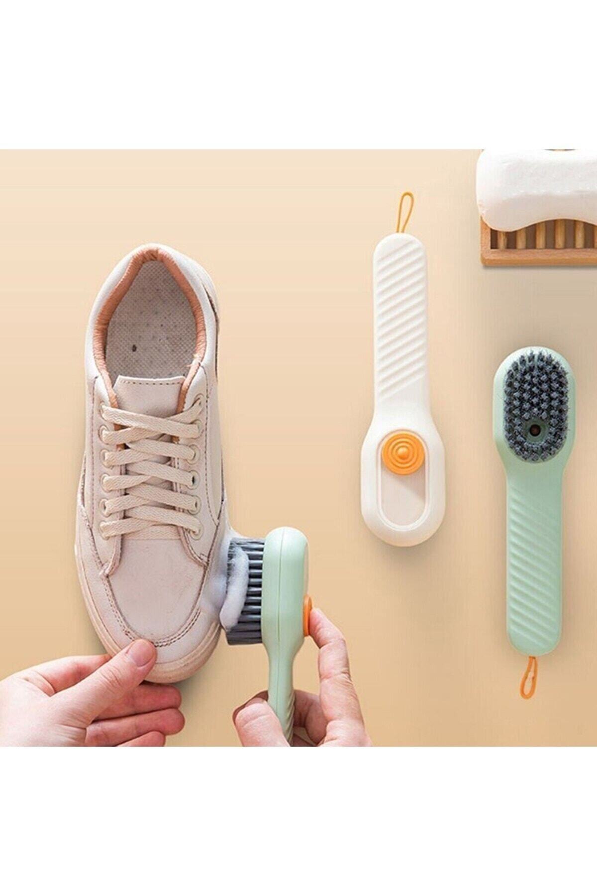 Pratik Çok Amaçlı Hazneli Fırça Deterjan Hazneli Temizlik Fırçası