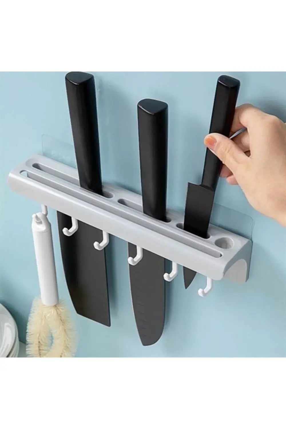 ® Pratik Çoklu Bıçak Askısı Mutfak Bıçak Düzenleyici Organizer Da