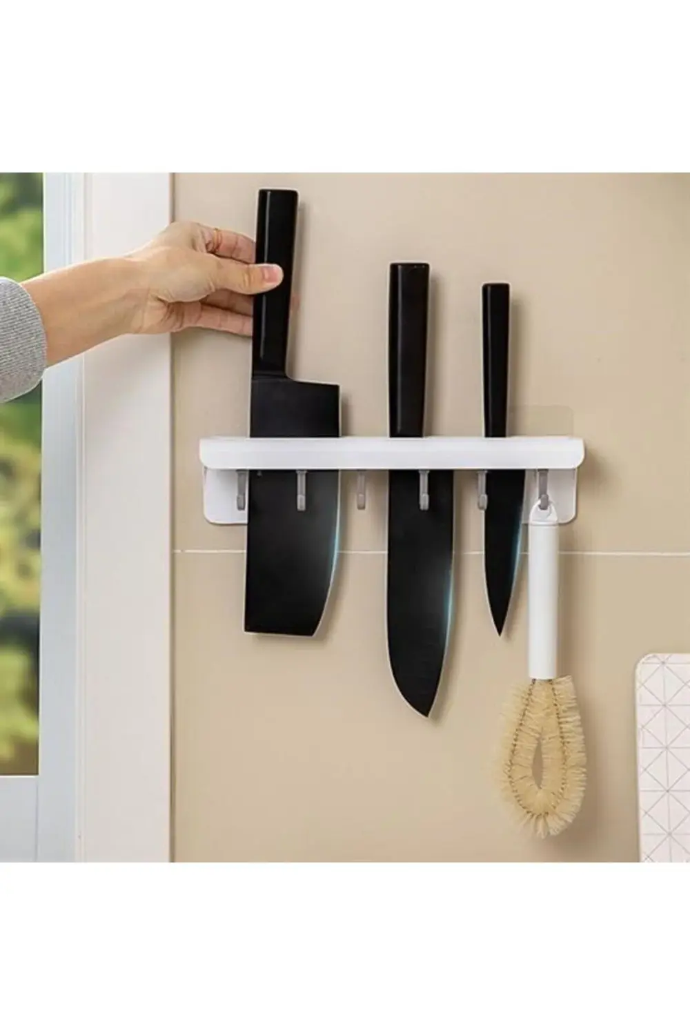 ® Pratik Çoklu Bıçak Askısı Mutfak Bıçak Düzenleyici Organizer Da