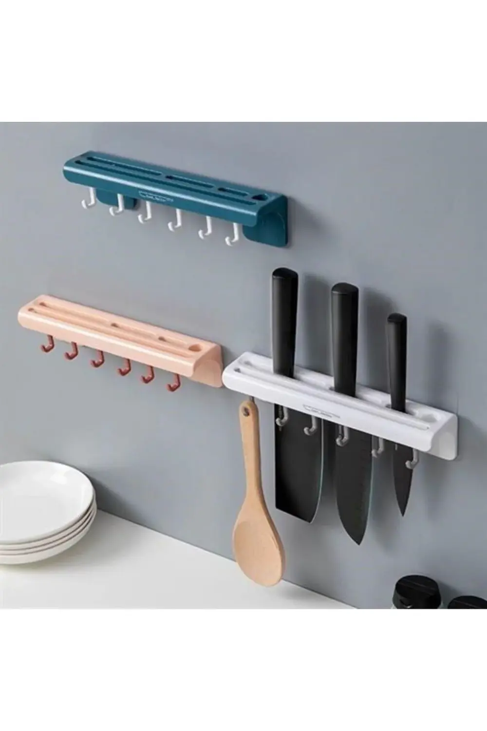 ® Pratik Çoklu Bıçak Askısı Mutfak Bıçak Düzenleyici Organizer Da