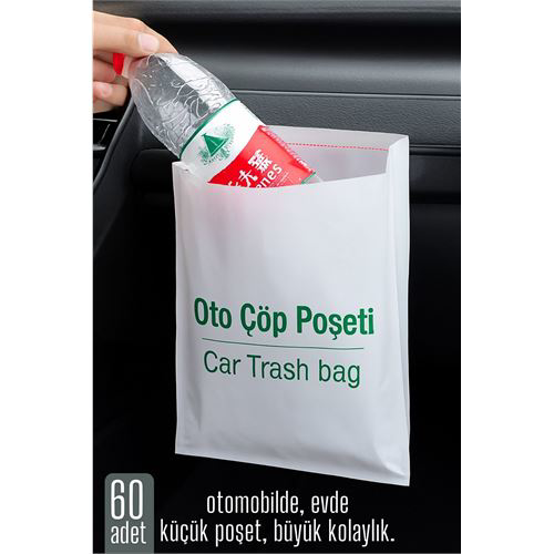 Pratik Çöp Poşeti - Yapışkanlı Çöp Poşeti 60 LI PAKET Pratik Çöp Poşeti - Yapışkanlı Çöp Poşeti 60 LI PAKET